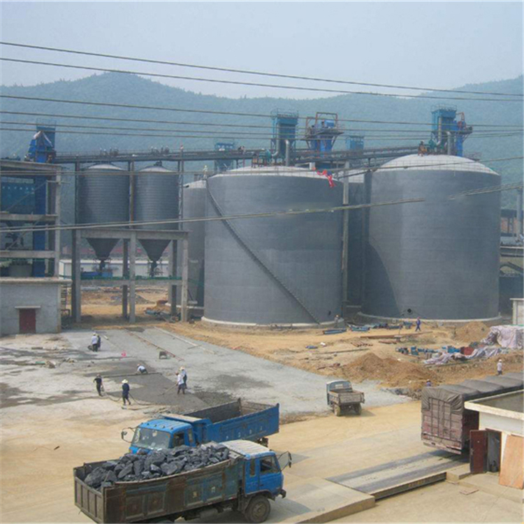 泸州水泥钢板仓2座3000吨青岛项目进入施工